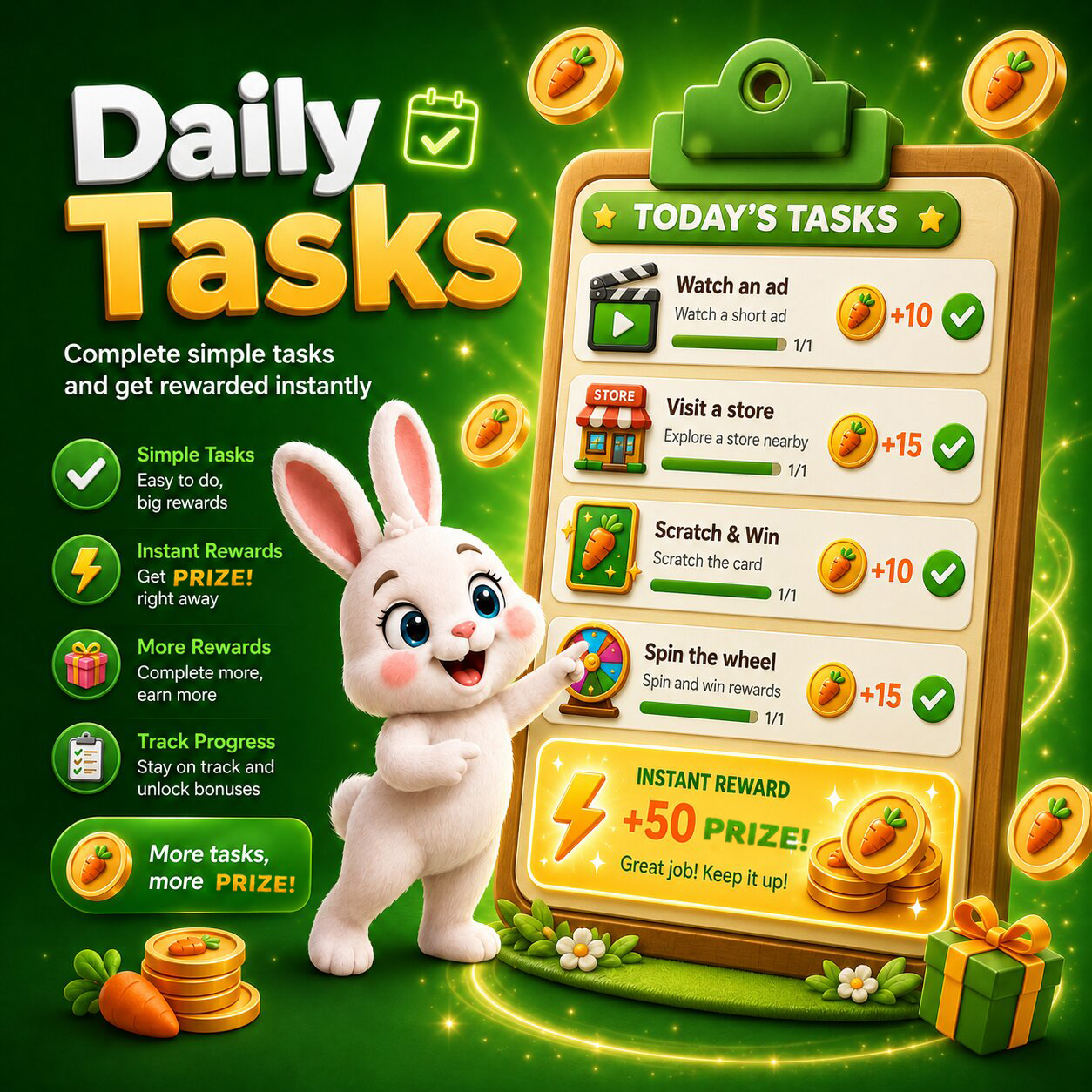 Daily tasks and missions on Senbul